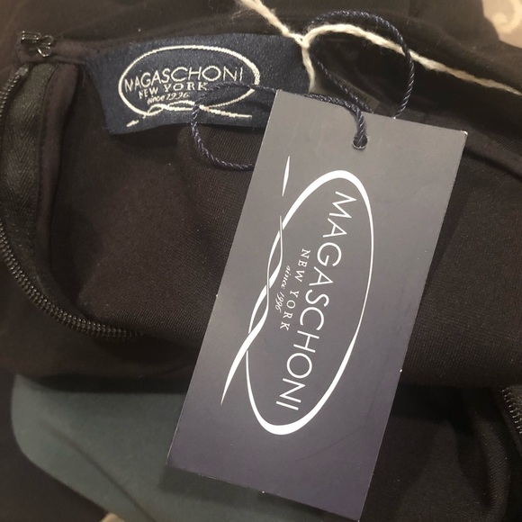 NWT Magaschoni Black & Green Dress Size 6 - Picture 4 of 5